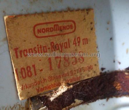 Transita Royal 49m I081 Ch= 4.608; Nordmende, (ID = 2952977) Radio