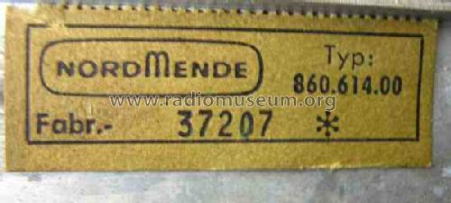Turandot U14 860.614.00 Ch= 0/614; Nordmende, (ID = 1177783) Radio
