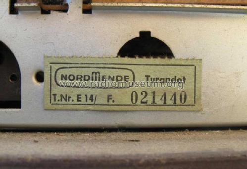 Turandot 60 E14 Ch= 1/614; Nordmende, (ID = 1261076) Radio