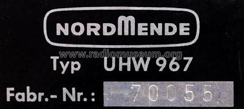 UHF Wobbler UHW 967; Nordmende, (ID = 2518072) Equipment