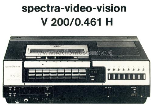 Video-Vision Spectra V200 ; Nordmende, (ID = 1283724) Ton-Bild