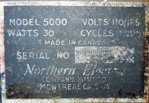 Baby Champ 5000; Northern Electric Co (ID = 2822759) Radio