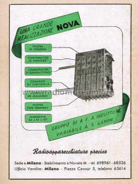 Gruppo Alta Frequenza P1; Nova Radio Novaradio (ID = 2665521) mod-past25