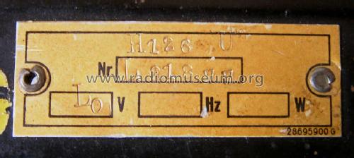 Aristona H126U; NSF Nederlandsche (ID = 665600) Radio