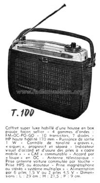 T100; Océanic, ITT Océanic (ID = 1970882) Radio