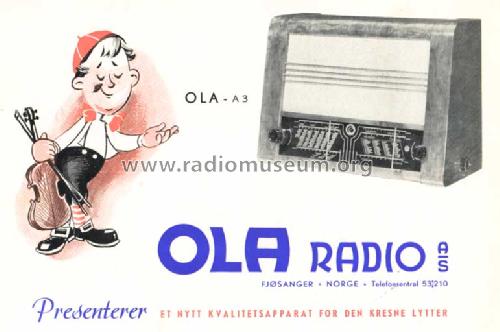 A3; Ola Radio; Bergen (ID = 56949) Radio
