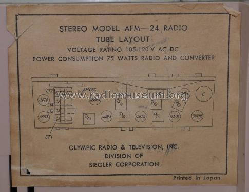 AFM-24; Olympic Radio & (ID = 2021933) Radio