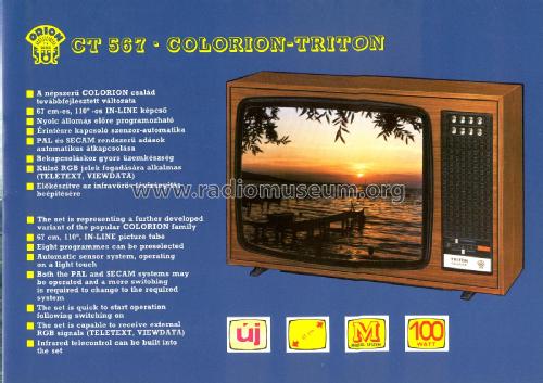 Colorion Triton CT 567; Orion; Budapest (ID = 2225808) Televisión