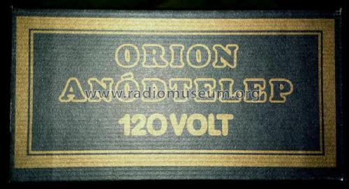 Orion Száraztelep/ Anódtelep/ Anoden-Batterie 120 Volt; Orion; Budapest (ID = 1726894) Aliment.