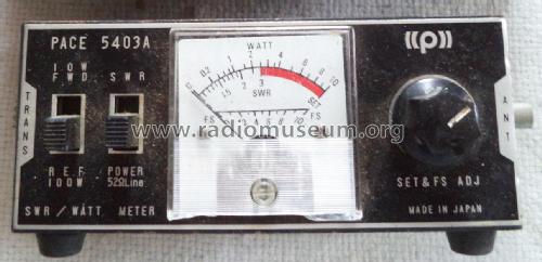 SWR Bridge Power meter & Field Strength Indicator P-5403A; Pace Communications; (ID = 1943690) Equipment