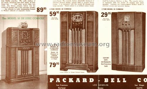 50 De Luxe ; Packard Bell Co.; (ID = 1660759) Radio