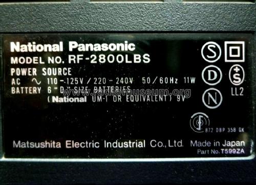 DR 28 RF-2800 LBS; Panasonic, (ID = 1712403) Radio