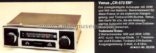 National Venus CR-572 EN ; Panasonic, (ID = 2178223) Car Radio