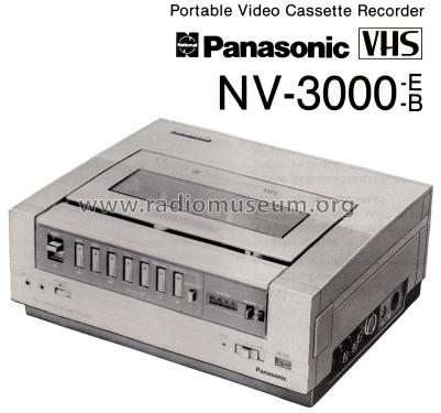 Portable Video Cassette Recorder NV-3000 -E / -B; Panasonic, (ID = 1961070) R-Player