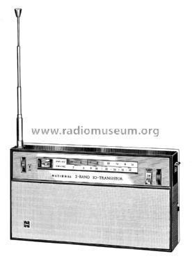 National 2-Band 10-Transistor T-63 T; Panasonic, (ID = 1720913) Radio