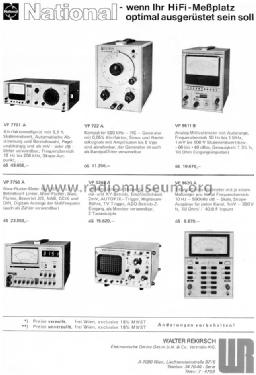 Distortion Factor Analyzer VP-7701A; Panasonic, (ID = 1005888) Equipment