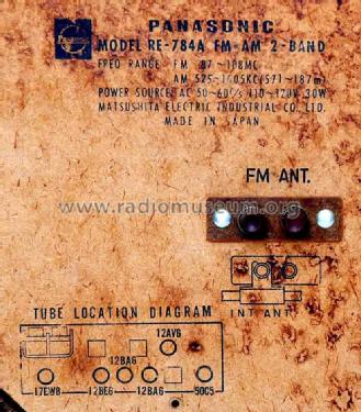 RE-784A; Panasonic, (ID = 771855) Radio