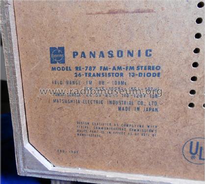 RE-787; Panasonic, (ID = 1221992) Radio