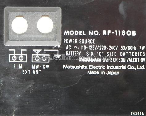 6 Band Receiver RF-1180B; Panasonic, (ID = 966860) Radio