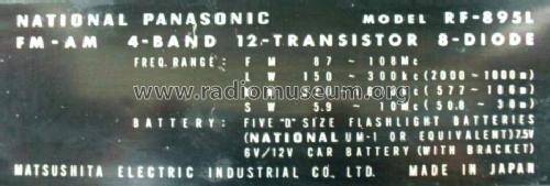 National Panasonic FM-AM 4-Band RF-895 L; Panasonic, (ID = 965882) Radio