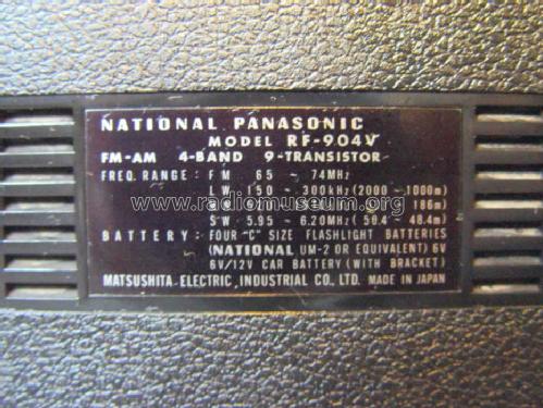 RF-904V; Panasonic, (ID = 1026808) Radio