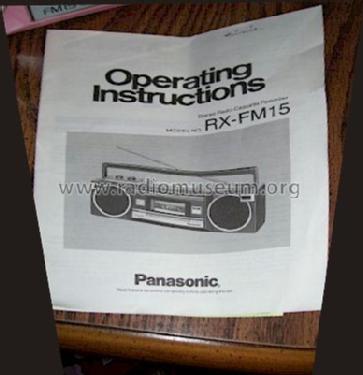 RX-FM15; Panasonic, (ID = 637160) Radio