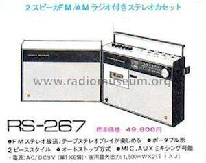 Stereo Radio Cassette Recorder RS-267; Panasonic, (ID = 660129) Radio