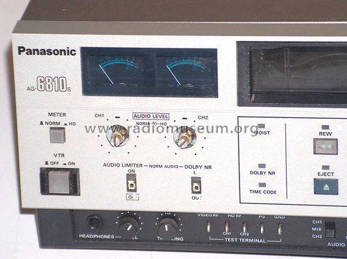 Video Cassette Recorder AG-6810S; Panasonic, (ID = 1320024) R-Player