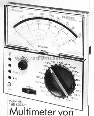 Dolomiti ; Pantec, Division of (ID = 1004480) Equipment