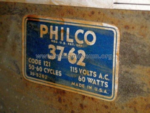 37-62T ; Philco, Philadelphia (ID = 1691567) Radio