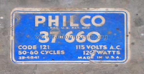 37-660X ; Philco, Philadelphia (ID = 260247) Radio