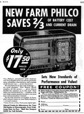 40-90CB ; Philco, Philadelphia (ID = 2093100) Radio