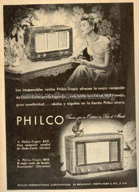 46-888 Tropic Radio; Philco, Philadelphia (ID = 2459079) Radio