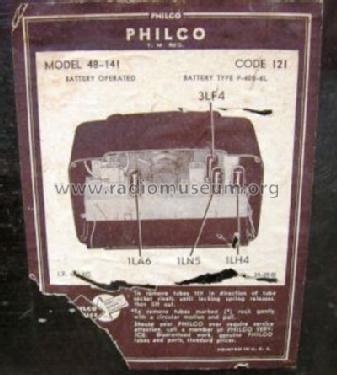 48-141 ; Philco, Philadelphia (ID = 124090) Radio