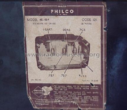 48-464 ; Philco, Philadelphia (ID = 377736) Radio