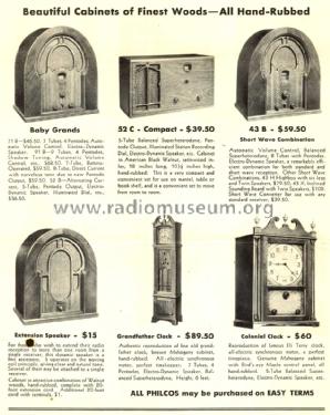 570 Grandfather Clock Radio; Philco, Philadelphia (ID = 1516488) Radio