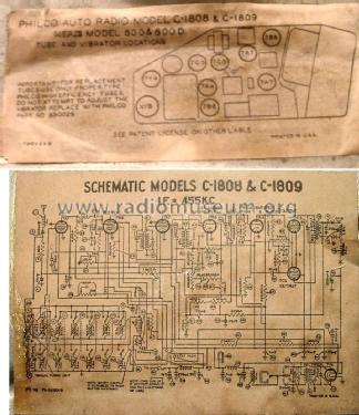 C-1808 ; Philco, Philadelphia (ID = 1076699) Car Radio