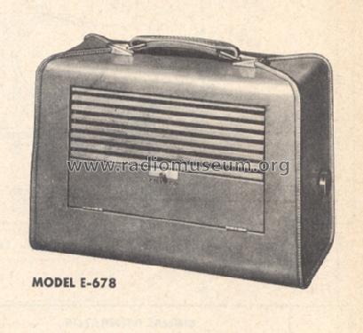 E-678 ; Philco, Philadelphia (ID = 183381) Radio