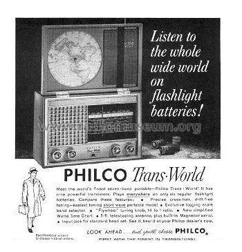 Trans-World Portable T-9 Code 126; Philco, Philadelphia (ID = 248491) Radio