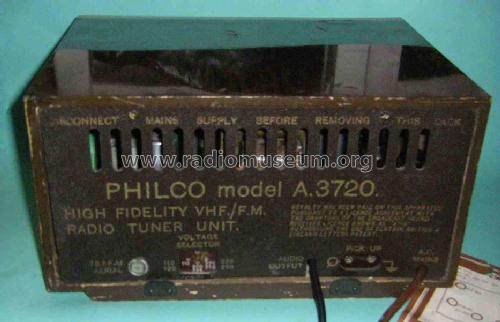 A3720; Philco Radio & (ID = 984017) Radio