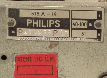 516A-14; Philips akc. spol., (ID = 344129) Radio