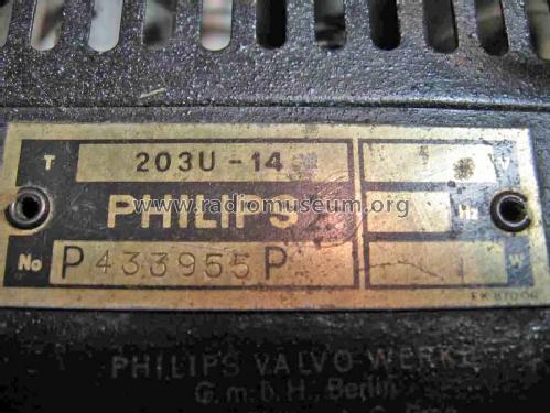 Philetta 203U-14; Philips akc. spol., (ID = 487449) Radio