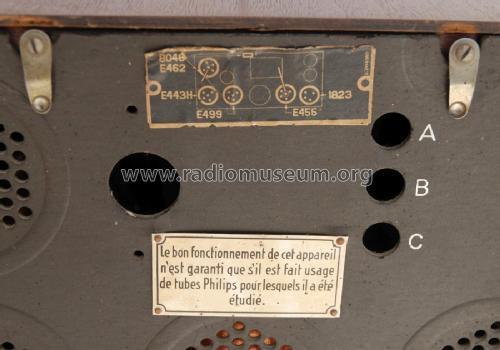 Super inductance 836A; Philips Belgium (ID = 1952898) Radio