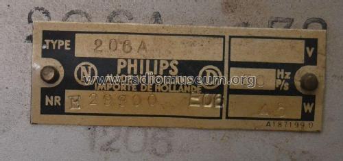 206A; Philips; Eindhoven (ID = 1868507) Radio