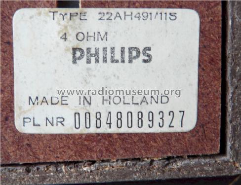 22AH491 /11S; Philips; Eindhoven (ID = 1375004) Lautspr.-K