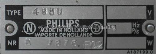 493U; Philips; Eindhoven (ID = 496638) Radio