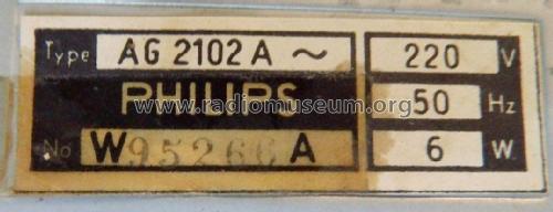 AG2102 A; Philips Radios - (ID = 2299683) Reg-Riprod