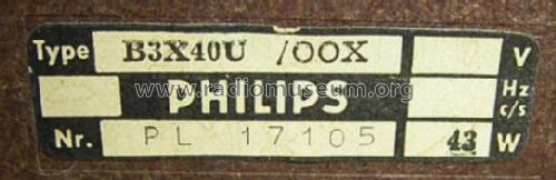 B3X40U /00C /00G /00L /00X; Philips Belgium (ID = 518588) Radio
