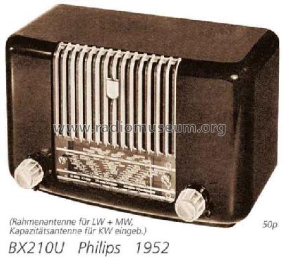 BX210U; Philips; Eindhoven (ID = 2240) Radio
