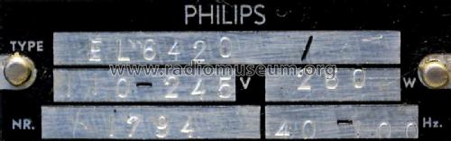 EL6420 /20; Philips; Eindhoven (ID = 1972429) Ampl/Mixer